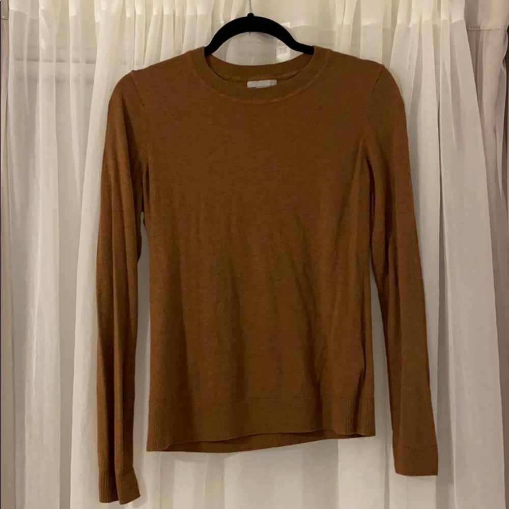 light weight brown sweater